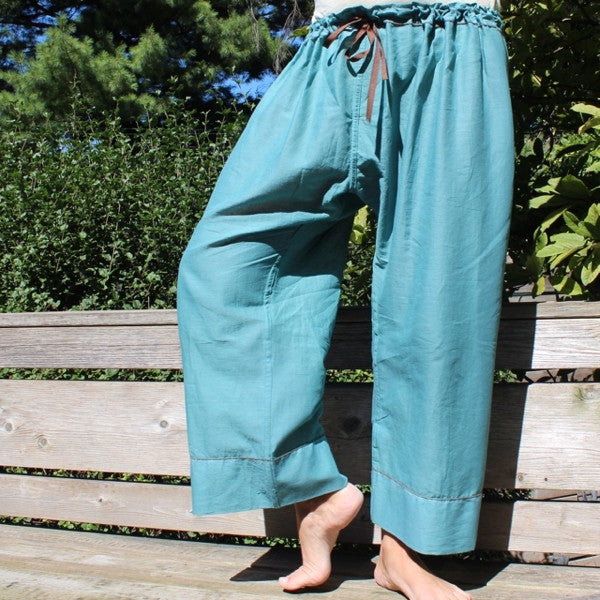 Cotton Yoga Pants for Women With Elastic Waist,yoga Trousers, Khadi Cotton,tai  Chi Pants,hippie Summer Pants, Pregnancy Pants,pyjama Pants 